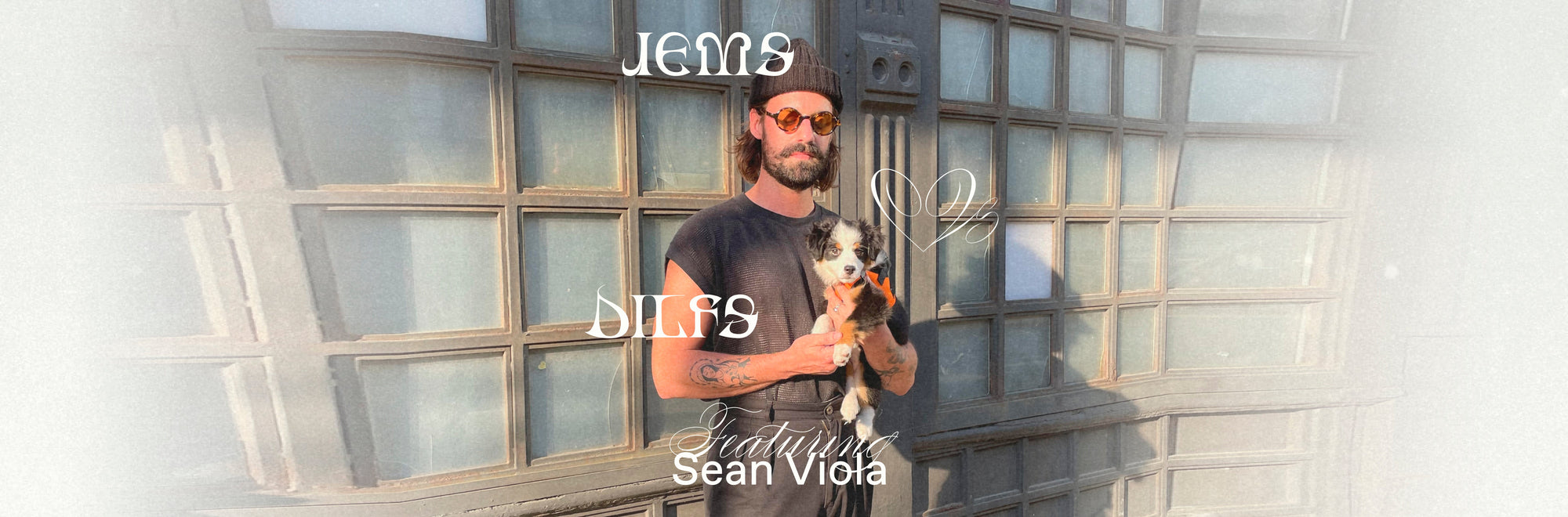 Sean Viola holding his dog Pixie