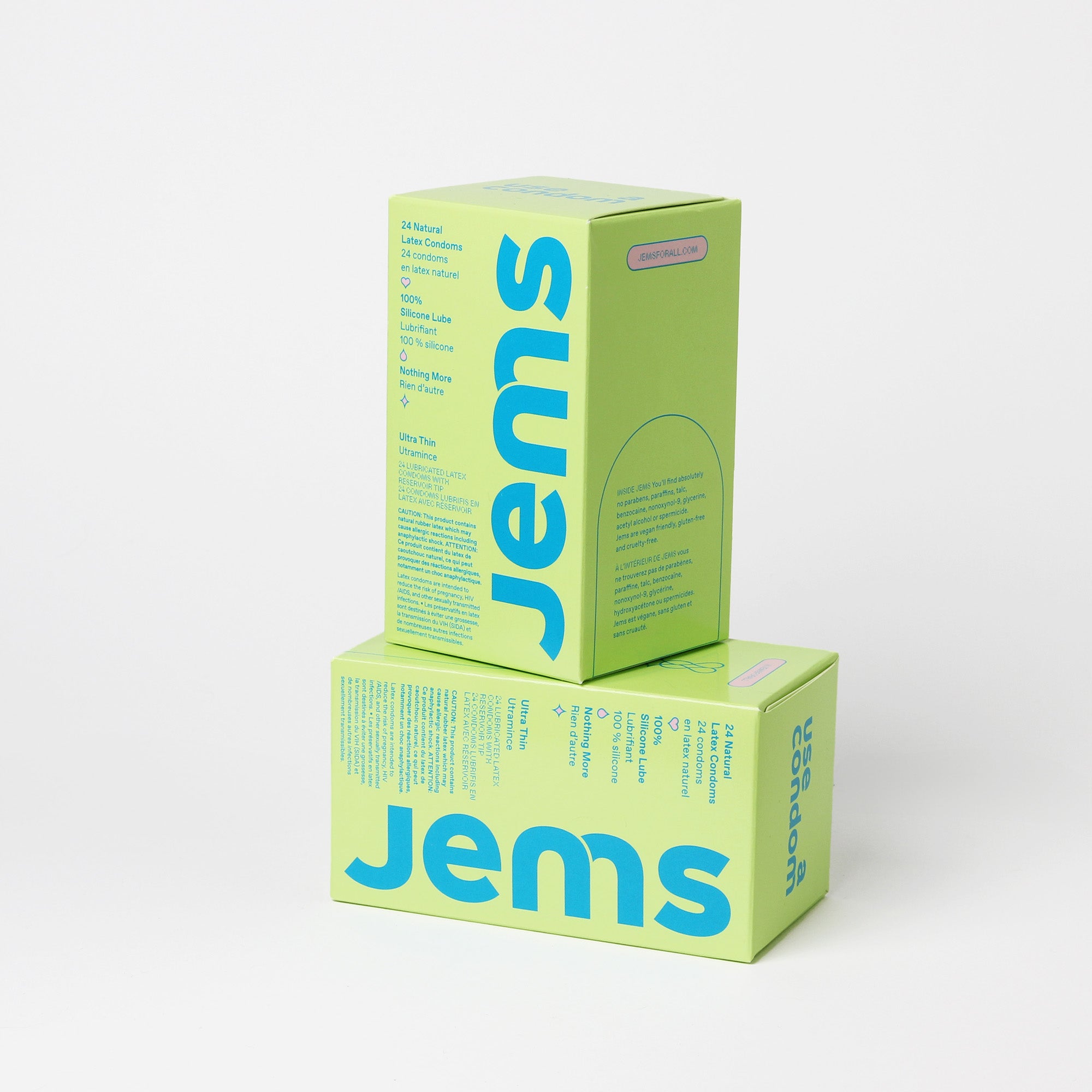 Two 24 Packs of Jems Condoms